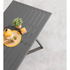 Table de jardin extensible PAVANE Graphite