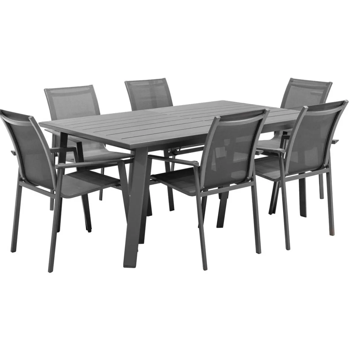 Table de jardin extensible PAVANE Graphite