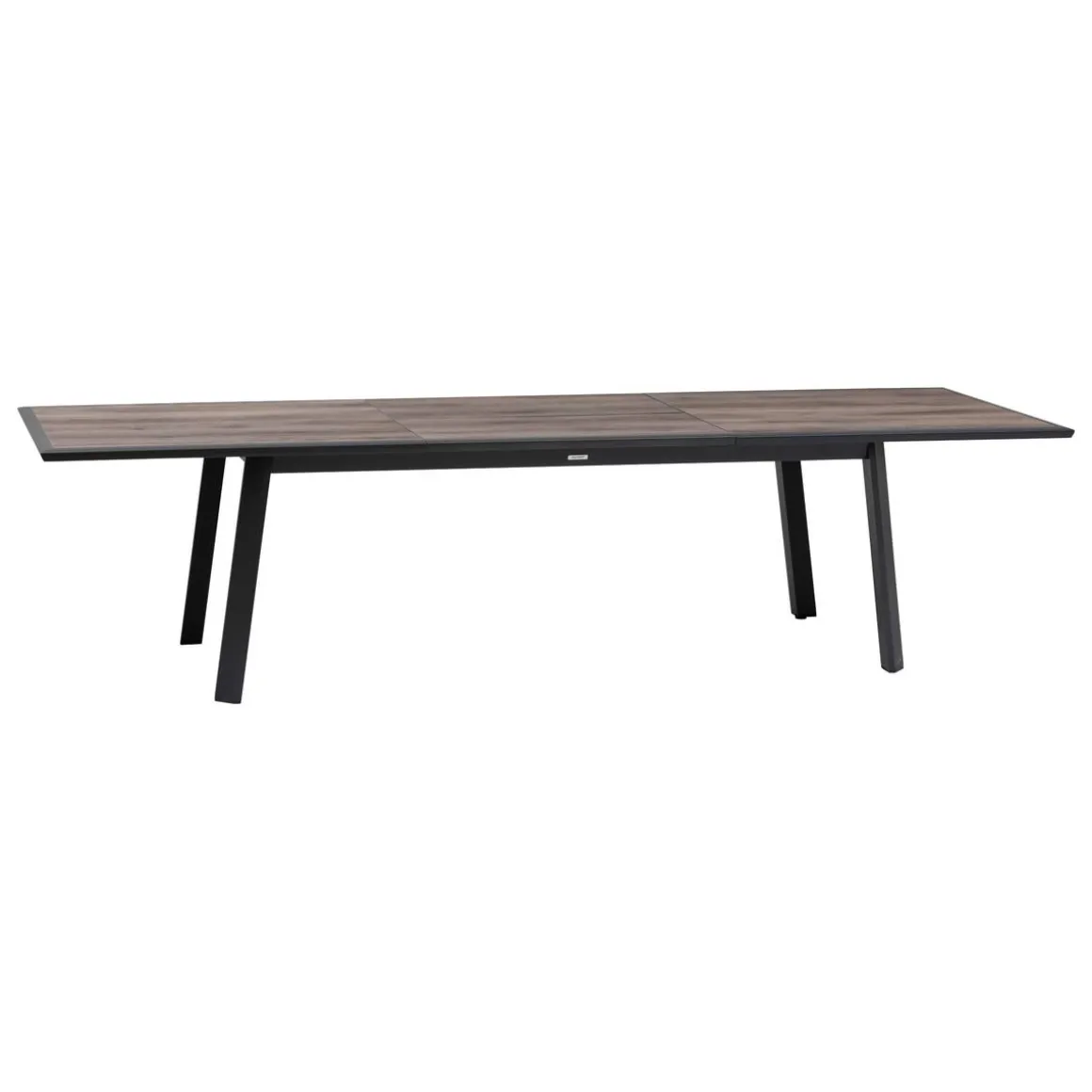 Table de jardin extensible PAVANE Graphite & Pécan