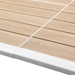Table de jardin extensible PAVANE Lin & Blanc