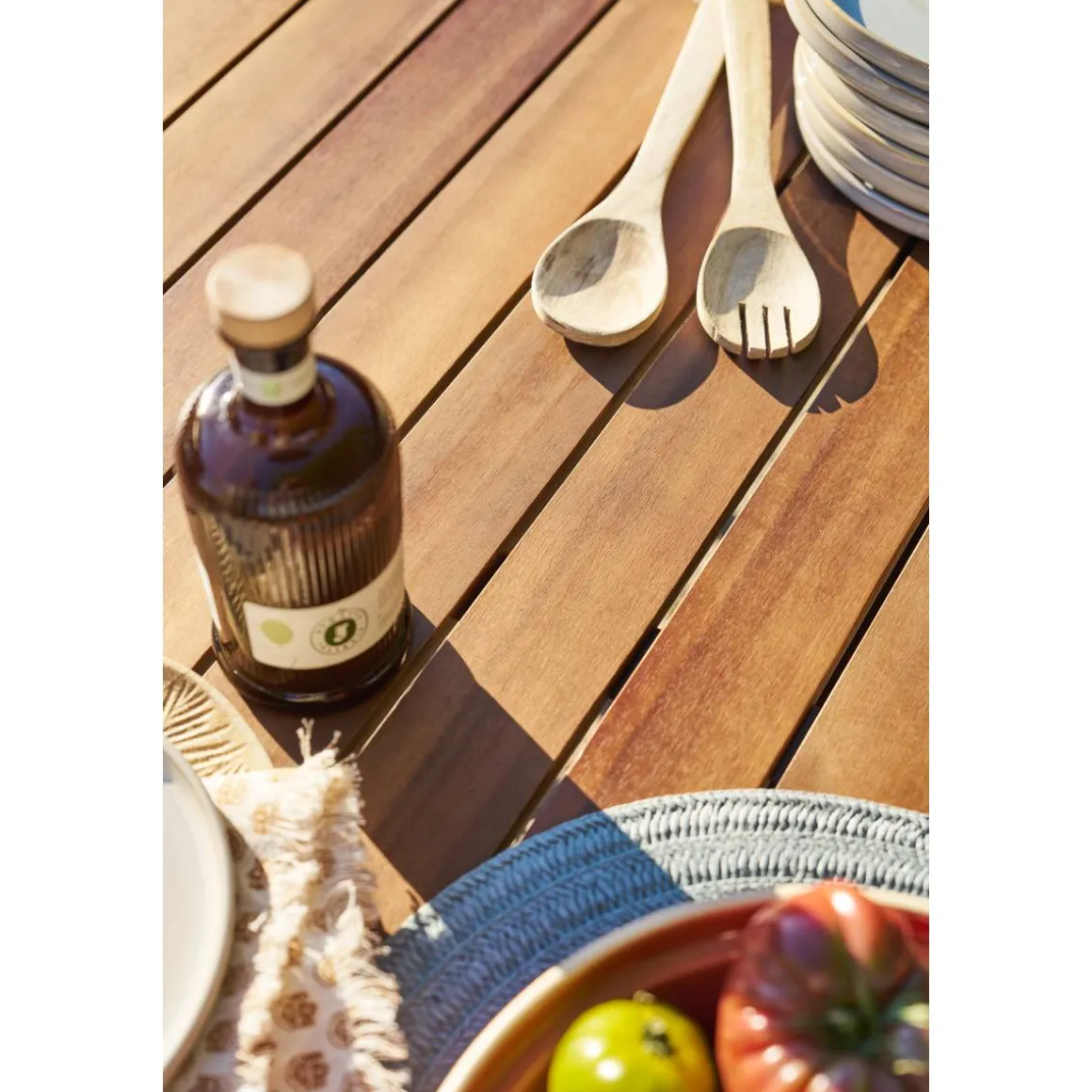 Table de jardin extensible PARADIZE Effet Noyer & Graphite