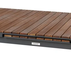 Table de jardin extensible PARADIZE Effet Noyer & Graphite