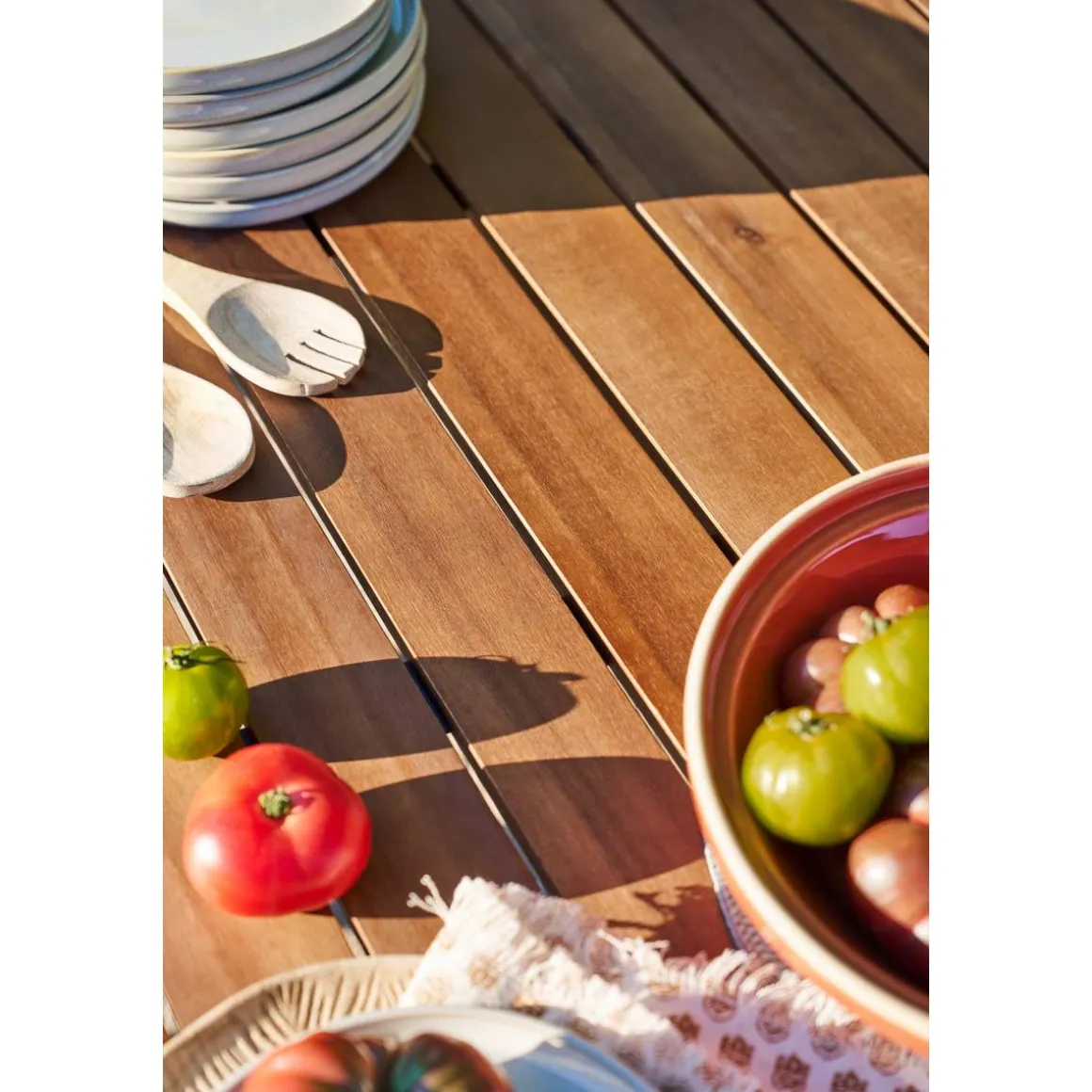 Table de jardin extensible PARADIZE Effet Noyer & Graphite