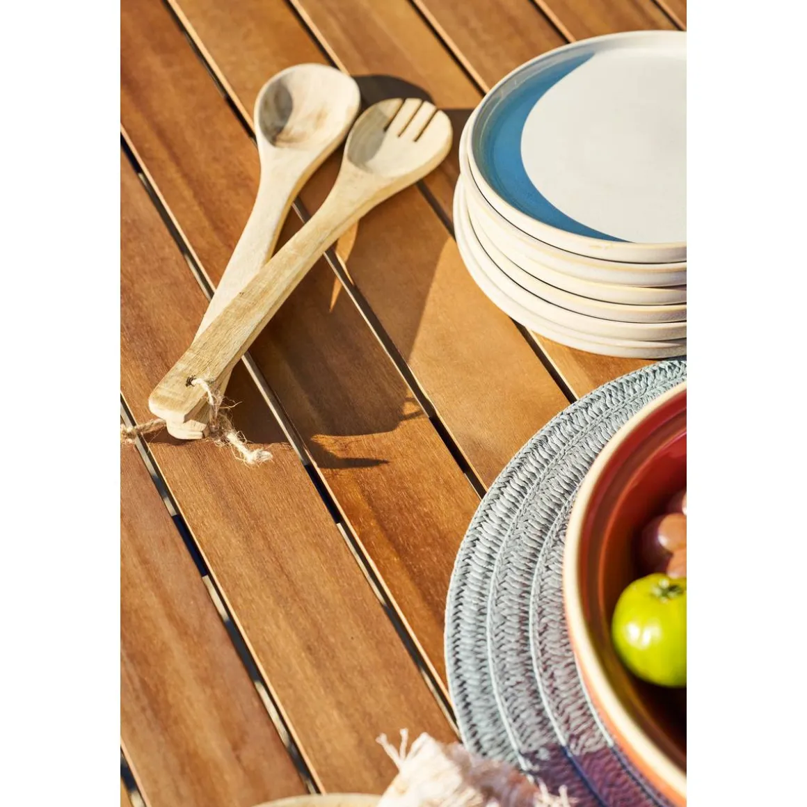 Table de jardin extensible PARADIZE Effet Noyer & Graphite