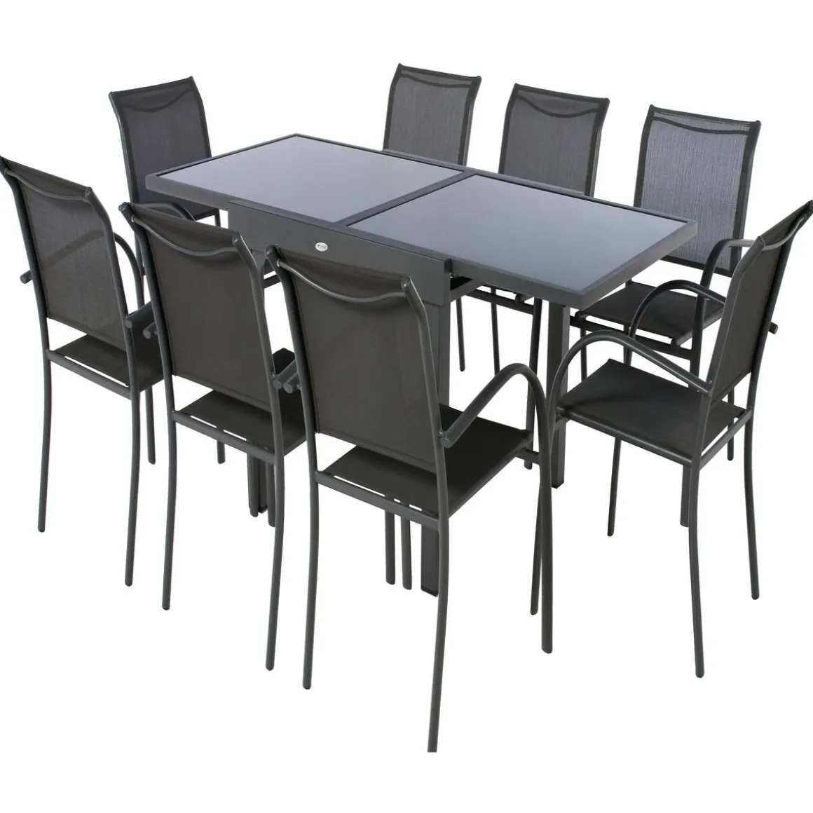 Table de jardin extensible PIAZZA Graphite