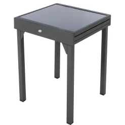 Table de jardin extensible PIAZZA Graphite