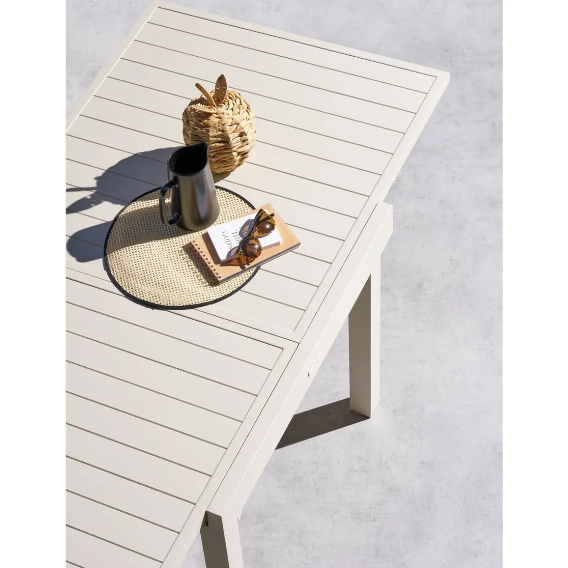 Table de jardin extensible PIAZZA Argile