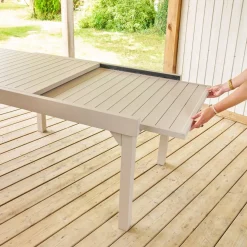 Table de jardin extensible PIAZZA Argile