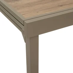 Table de jardin extensible rectangulaire PIAZZA Truffe / Café
