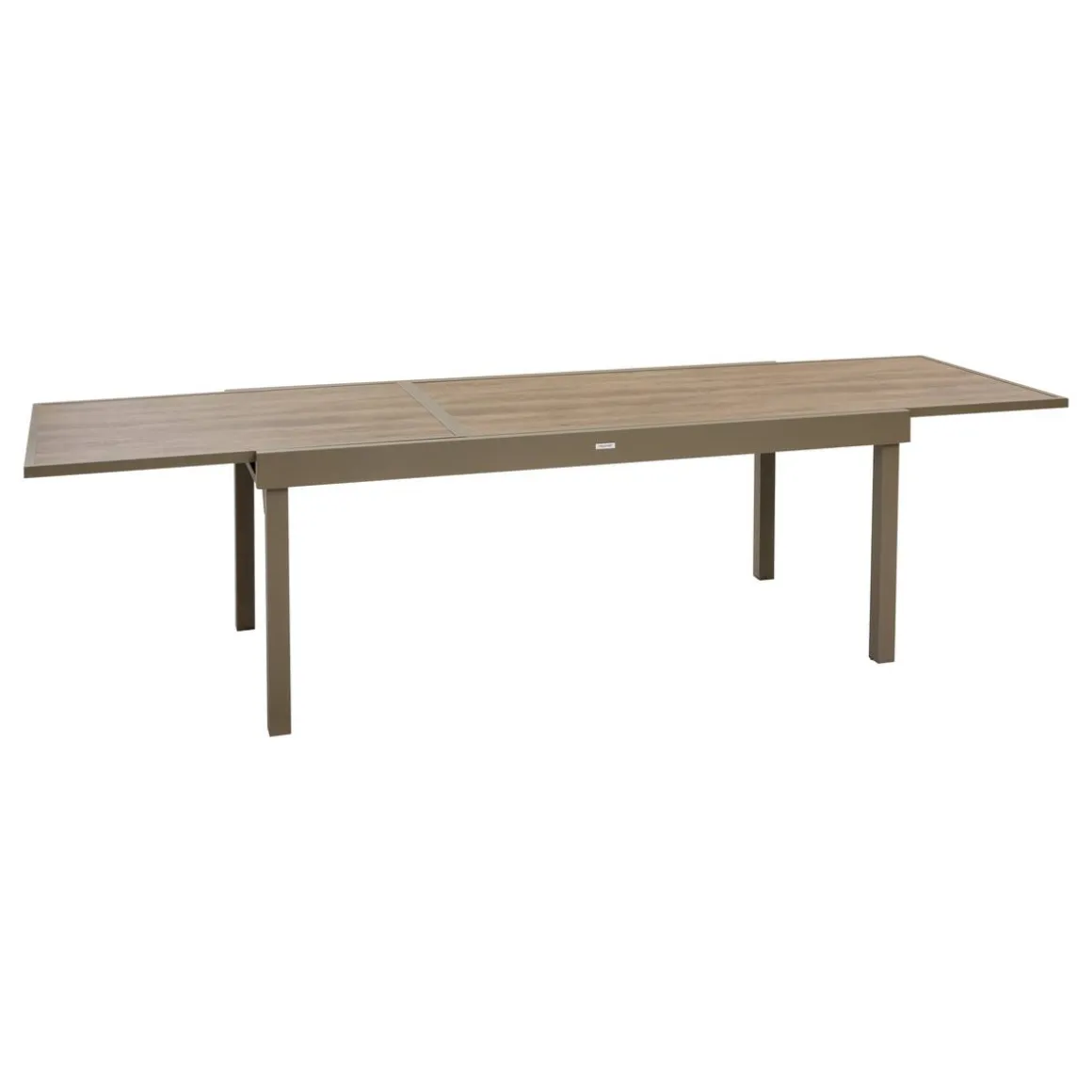 Table de jardin extensible rectangulaire PIAZZA Truffe / Café