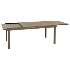 Table de jardin extensible rectangulaire PIAZZA Truffe / Café