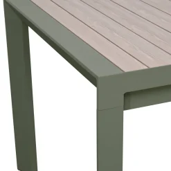 Table de jardin extensible rectangulaire EVASION Lin / Vert laurier