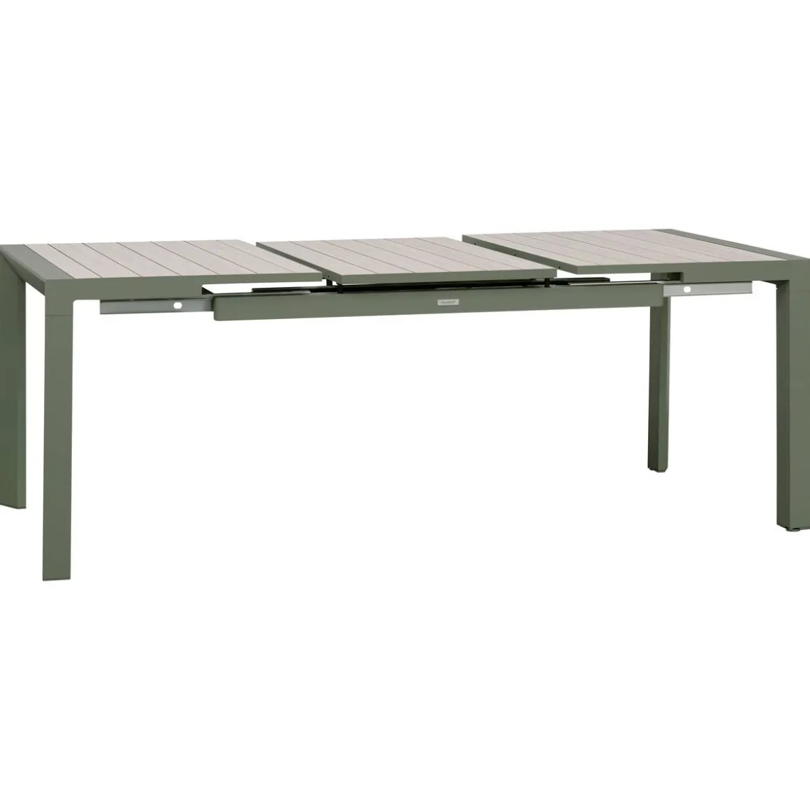 Table de jardin extensible rectangulaire EVASION Lin / Vert laurier