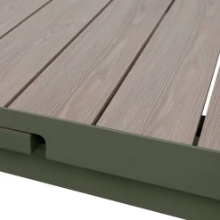 Table de jardin extensible rectangulaire EVASION Lin / Vert laurier