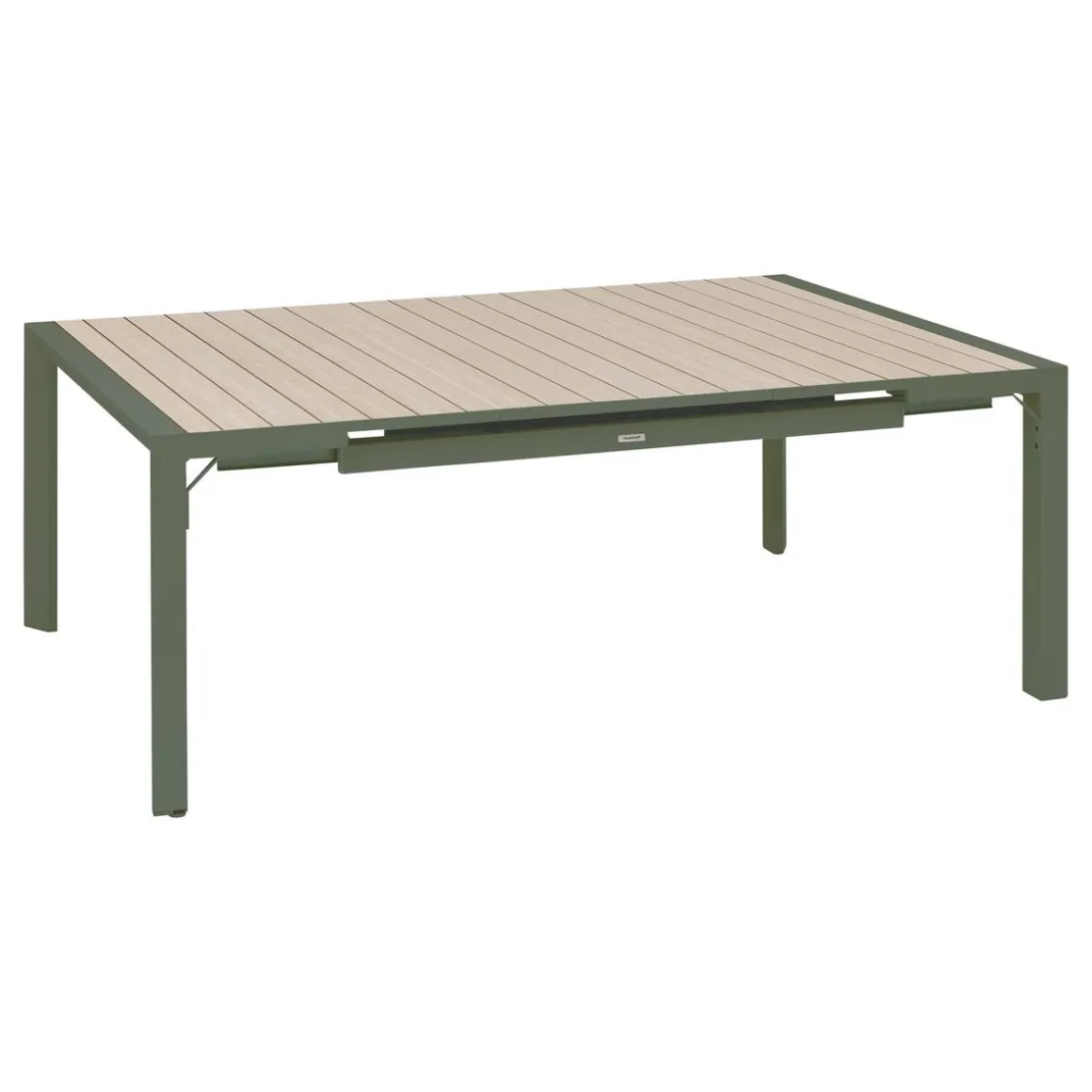 Table de jardin extensible rectangulaire EVASION Lin / Vert laurier