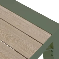 Table de jardin extensible rectangulaire EVASION Lin / Vert laurier