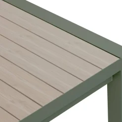 Table de jardin extensible rectangulaire EVASION Lin / Vert laurier