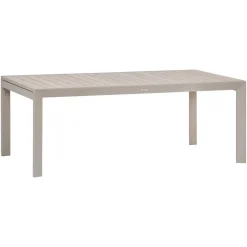 Table de jardin extensible rectangulaire EVASION Lin / Argile