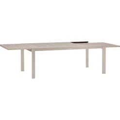 Table de jardin extensible rectangulaire EVASION Lin / Argile