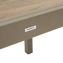 Table de jardin extensible rectangulaire PIAZZA Truffe / Café