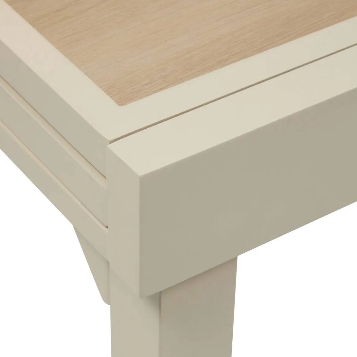 Table de jardin extensible rectangulaire PIAZZA Epeautre / Argile