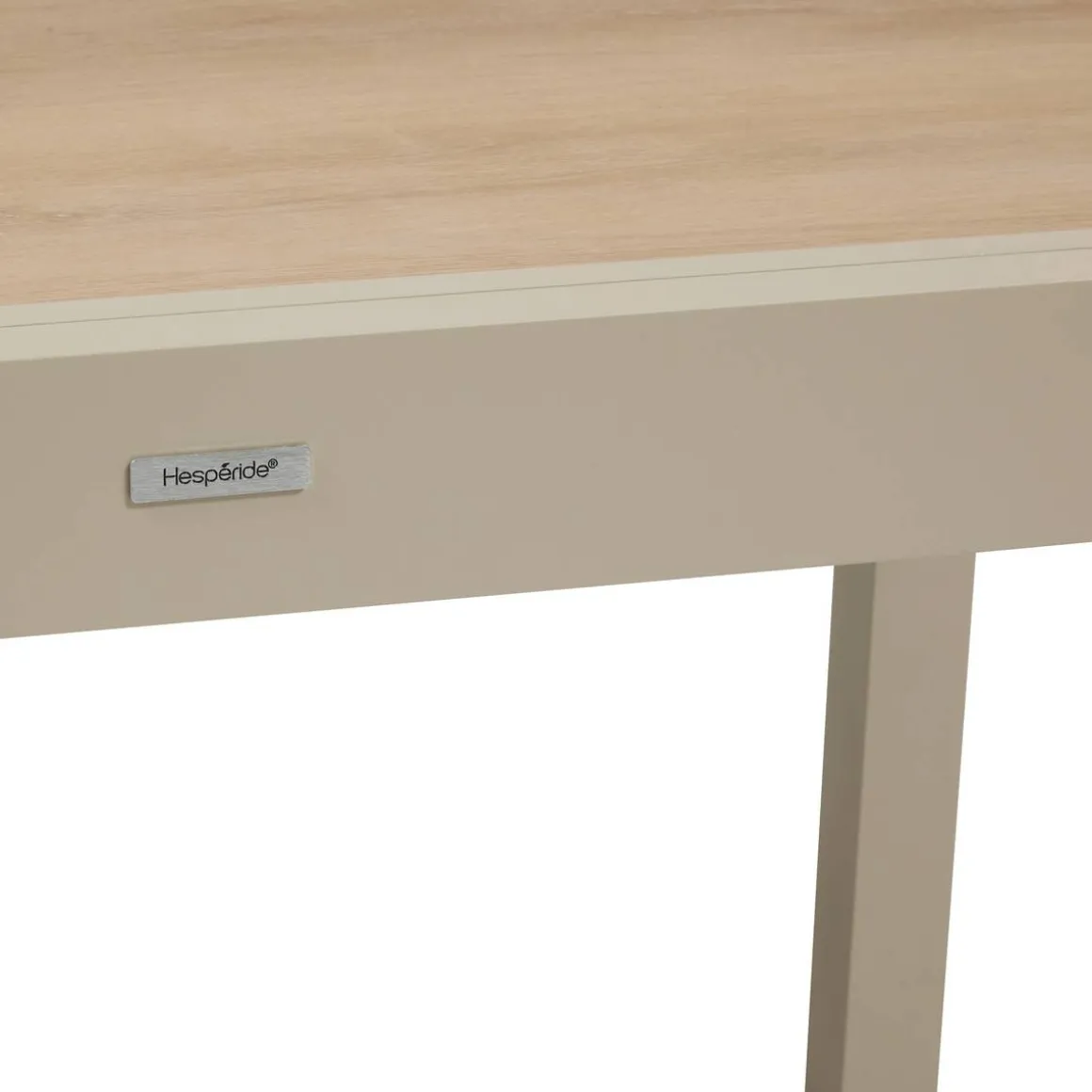 Table de jardin extensible rectangulaire PIAZZA Epeautre / Argile