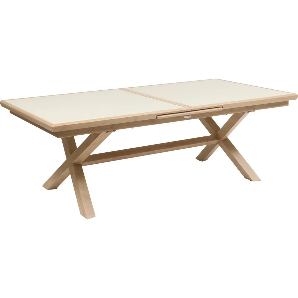 Table de jardin extensible rectangulaire AXIOME Argile / Honey
