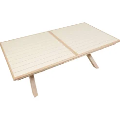 Table de jardin extensible rectangulaire AXIOME Argile / Honey