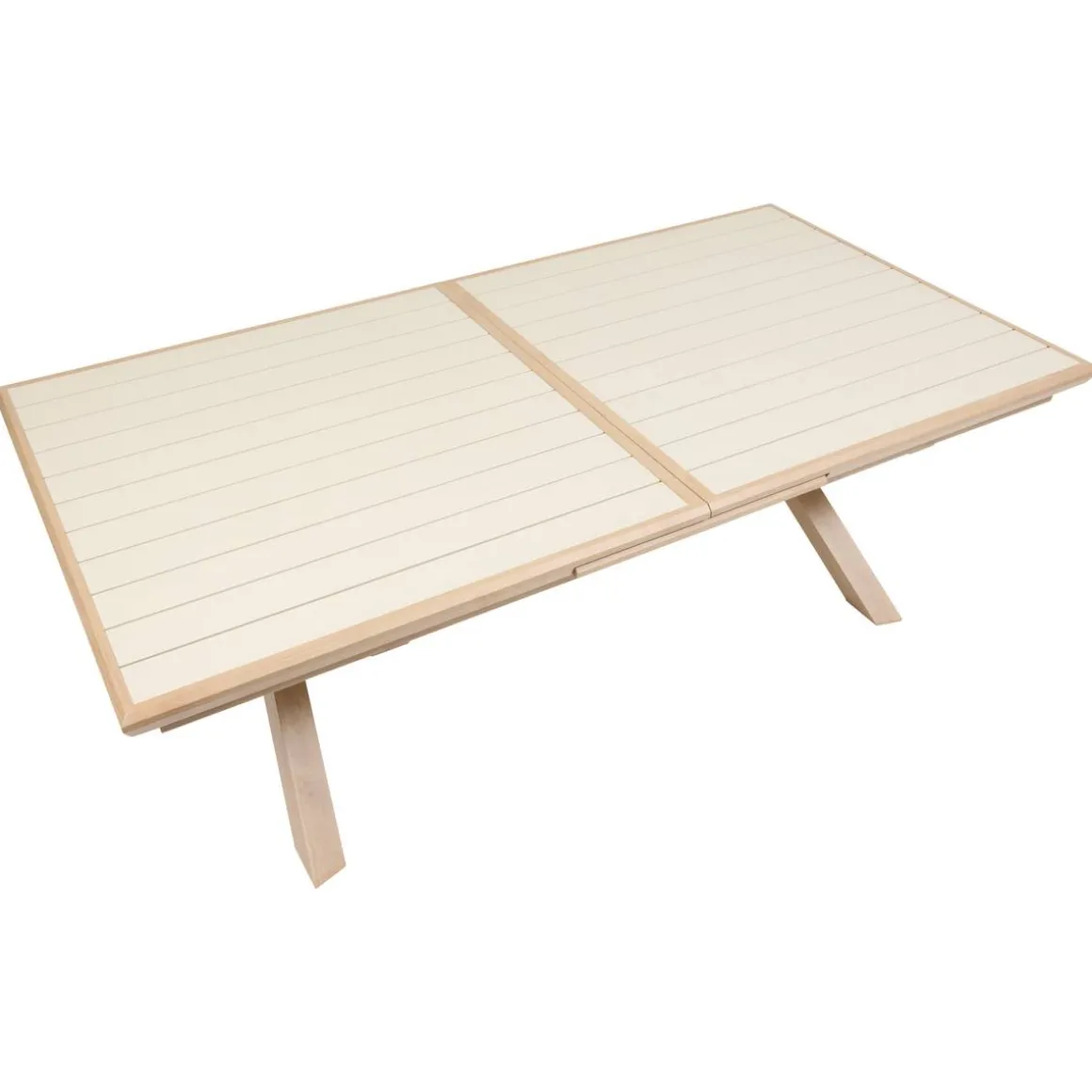 Table de jardin extensible rectangulaire AXIOME Argile / Honey