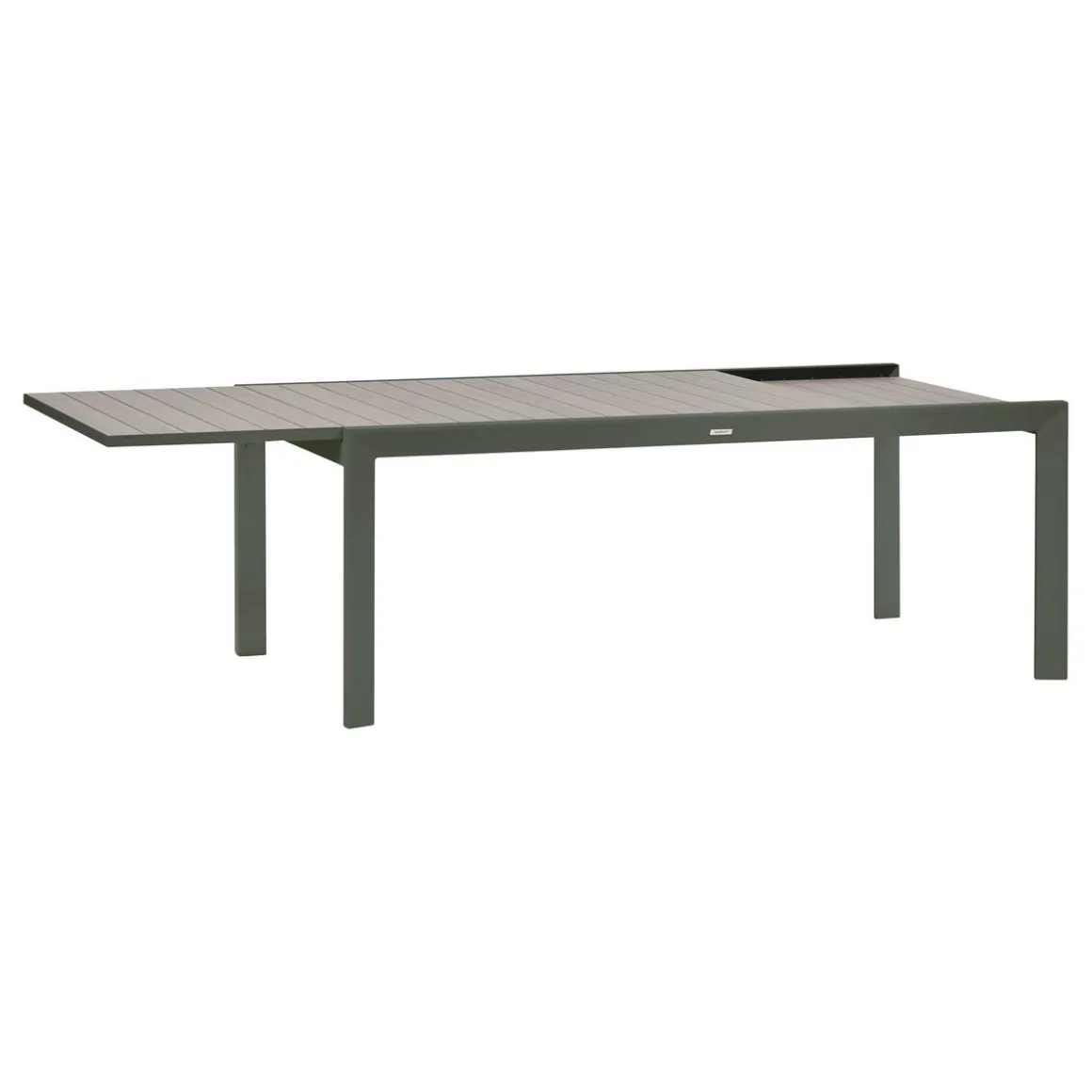 Table de jardin extensible rectangulaire EVASION Lin / Vert laurier