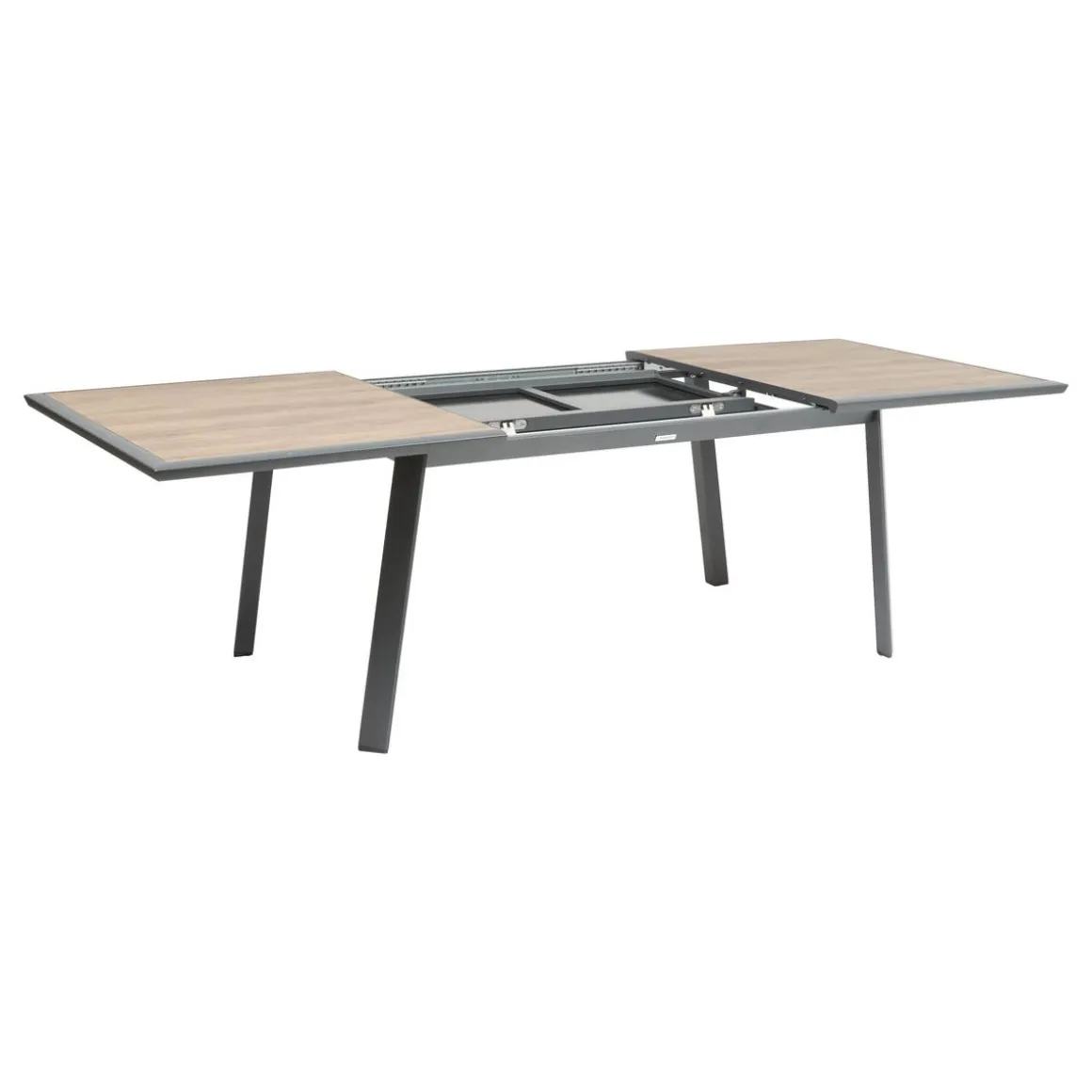 Table de jardin extensible rectangulaire PAVANE Truffe / Graphite