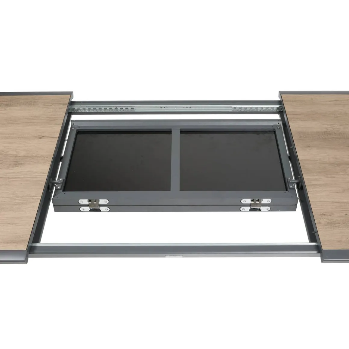 Table de jardin extensible rectangulaire PAVANE Truffe / Graphite