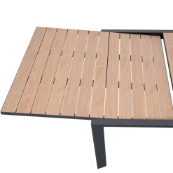 Table de jardin extensible rectangulaire EVASION Honey / Graphite