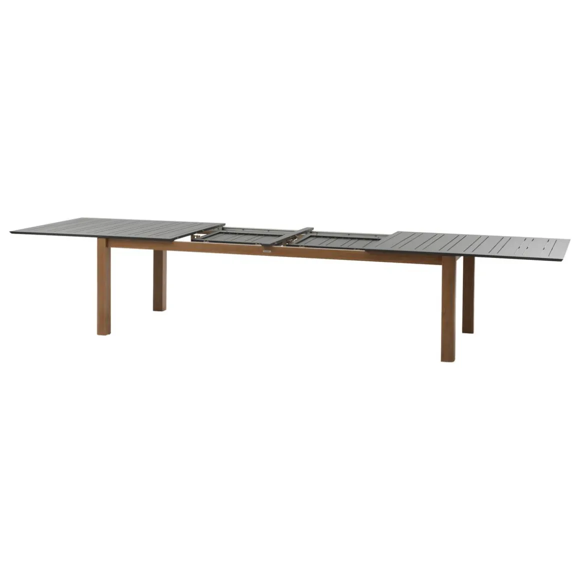 Table de jardin extensible rectangulaire MICEIRA Graphite & Honey