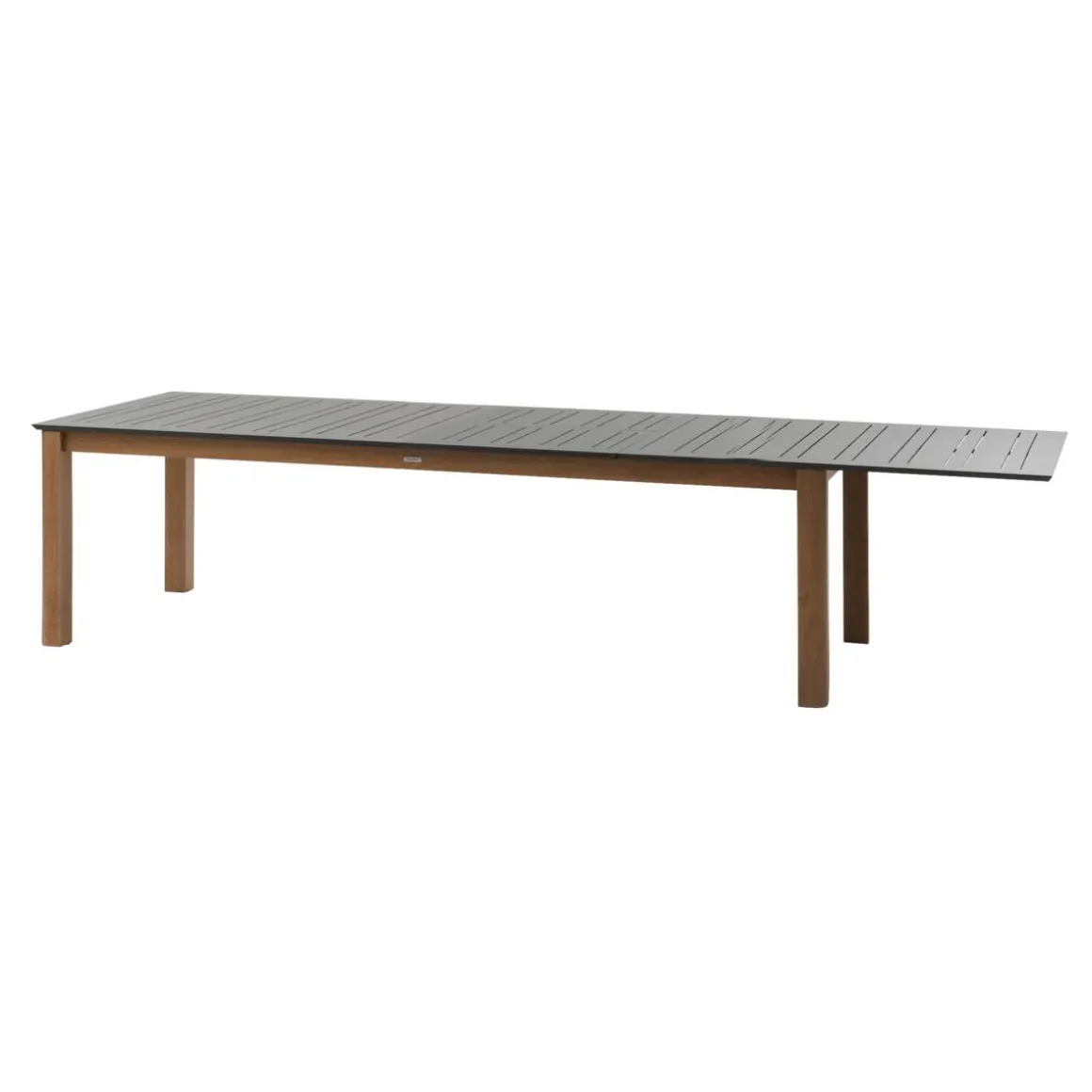 Table de jardin extensible rectangulaire MICEIRA Graphite & Honey