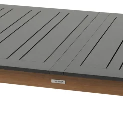 Table de jardin extensible rectangulaire MICEIRA Graphite & Honey