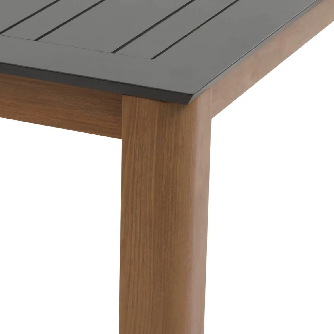 Table de jardin extensible rectangulaire MICEIRA Graphite & Honey