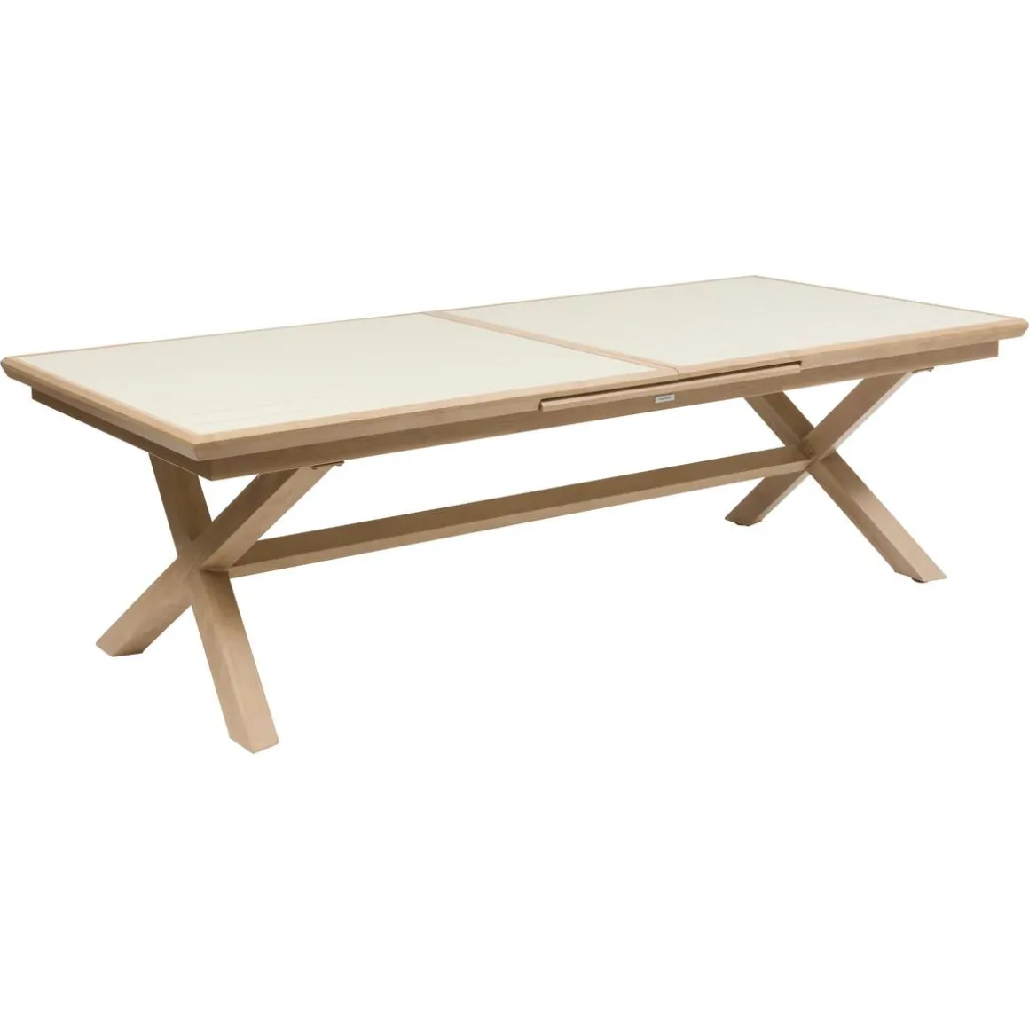 Table de jardin extensible rectangulaire AXIOME Argile / Honey