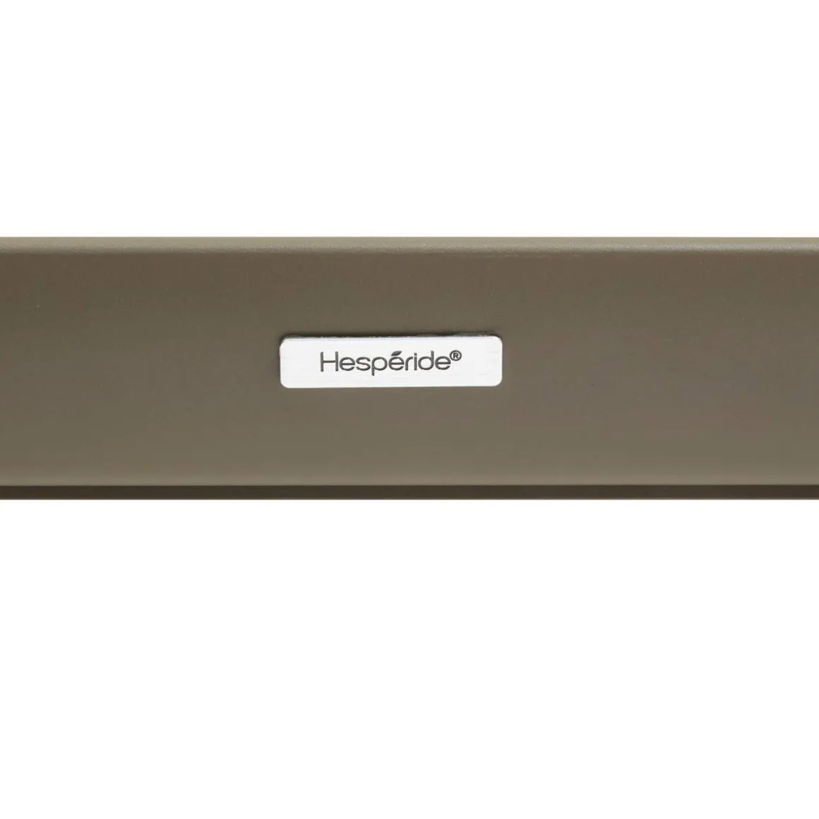 Table de jardin extensible rectangulaire LUZANE Argile / Café