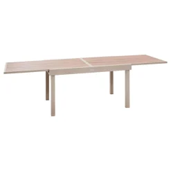 Table de jardin extensible rectangulaire PIAZZA Epeautre / Argile