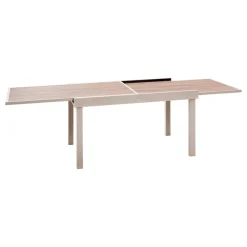 Table de jardin extensible rectangulaire PIAZZA Epeautre / Argile
