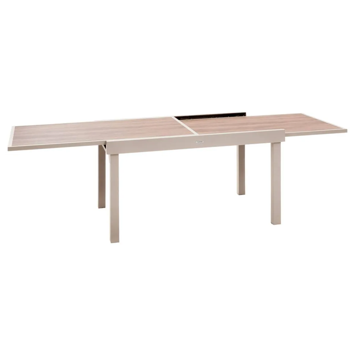 Table de jardin extensible rectangulaire PIAZZA Epeautre / Argile
