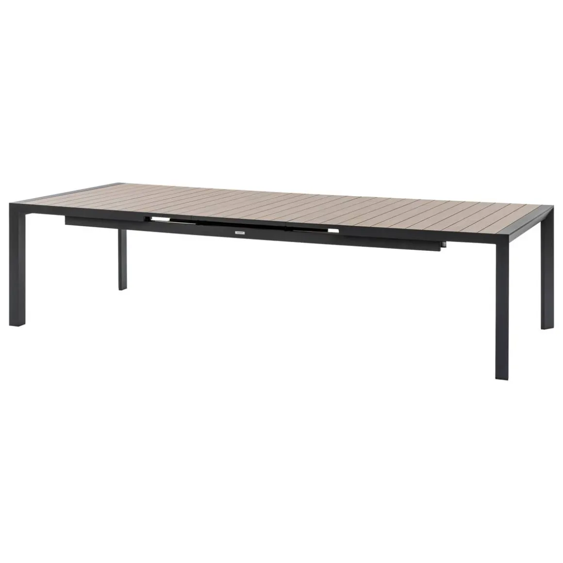 Table de jardin extensible ÉVASION Effet bois Honey & Graphite