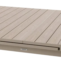 Table de jardin extensible ÉVASION Effet bois Lin & Argile