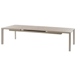 Table de jardin extensible ÉVASION Effet bois Lin & Argile