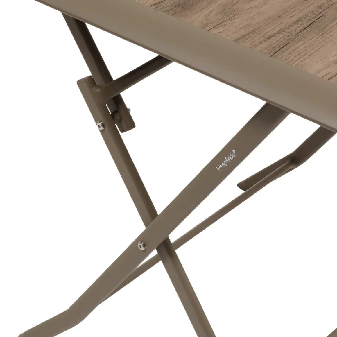 Table de jardin pliante carréee AZUA Truffe / Café