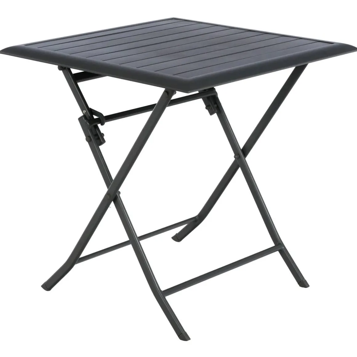 Table de jardin pliante carrée AZUA Graphite