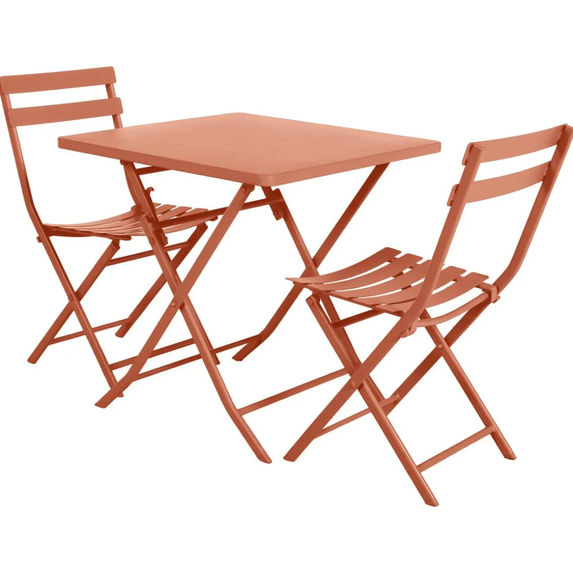 Table de jardin pliante carrée GREENSBORO Ambre