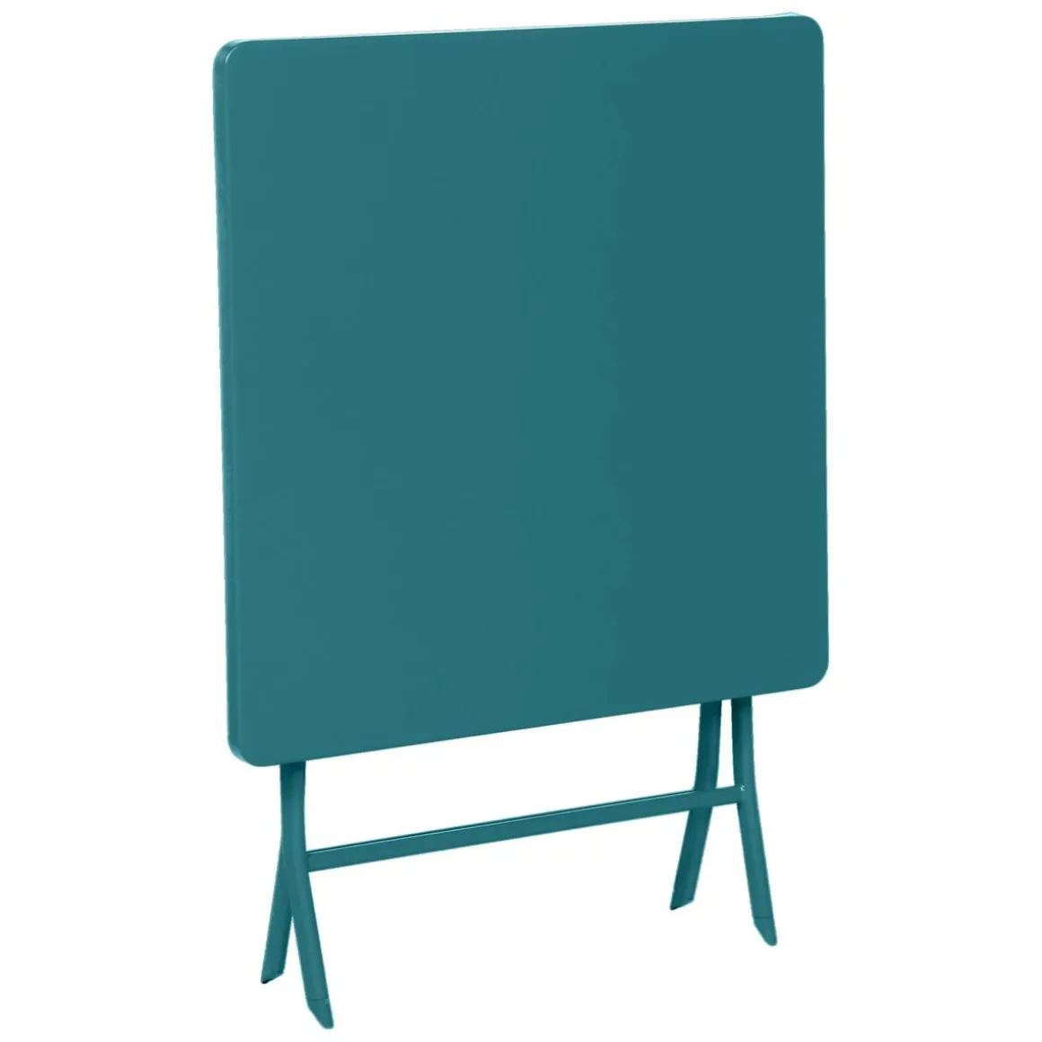 Table de jardin pliante carrée GREENSBORO Bleu canard