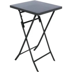 Table de jardin pliante carrée GREENSBORO Graphite